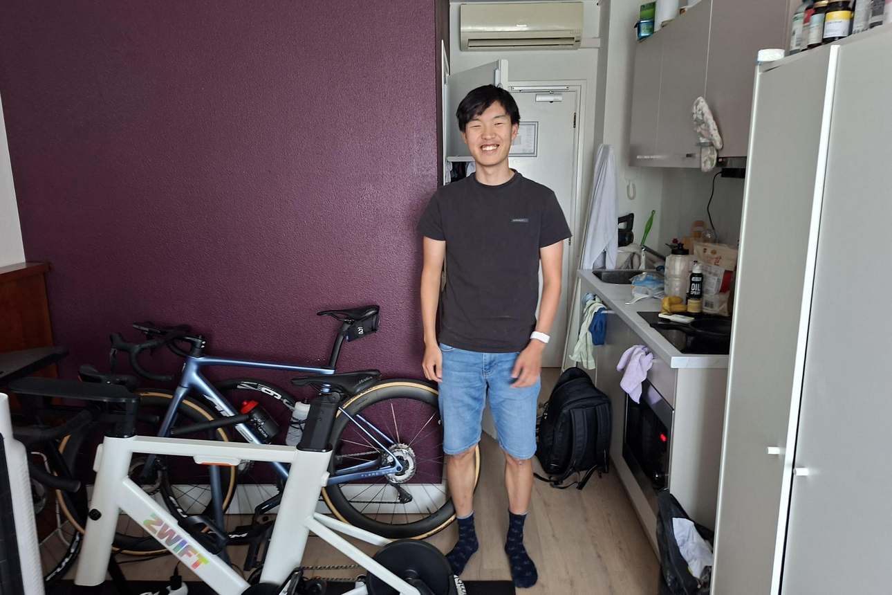 Changseok Lee wielrenner in Eindhoven